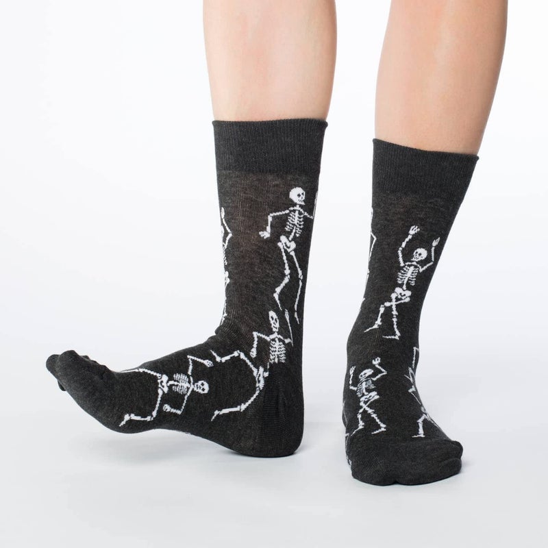 Good Luck Sock Women's Dancing Halloween Skeleton Socks, Adult, Shoe Size 5-9 - Image 2